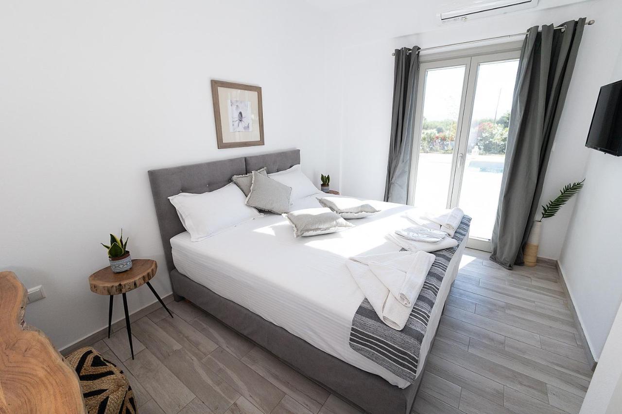 White Pearl Villa Naxos With Private Swimming Pool Naxos City Экстерьер фото