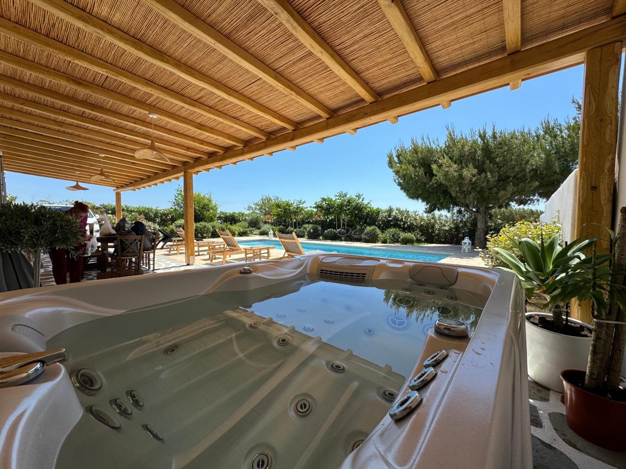 White Pearl Villa Naxos With Private Swimming Pool Naxos City Экстерьер фото